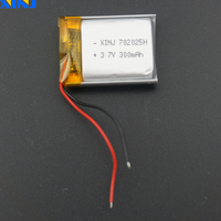 3.7V 300 mAh 1.11Wh Li-Polymer Rechargeable Li LiPo Battery 702025 For GPS Sat Nav Car Camera Driving Recorder Bluetooth Speaker