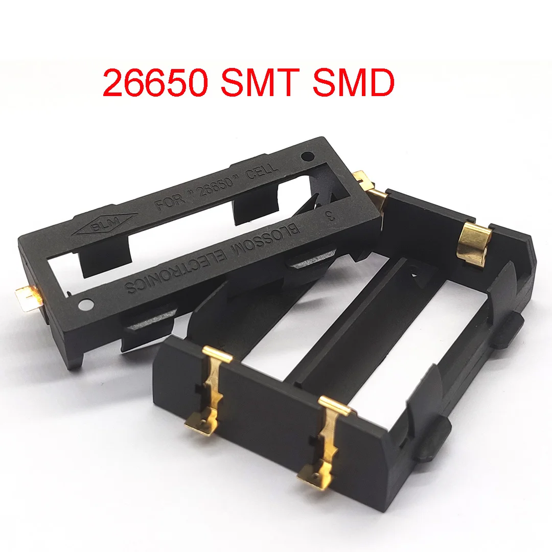 26650 Battery Holder 1/2 26650 SMD SMT Patches 1 x 2 x 26650 Patch Battery Bases 26650 Battery Box