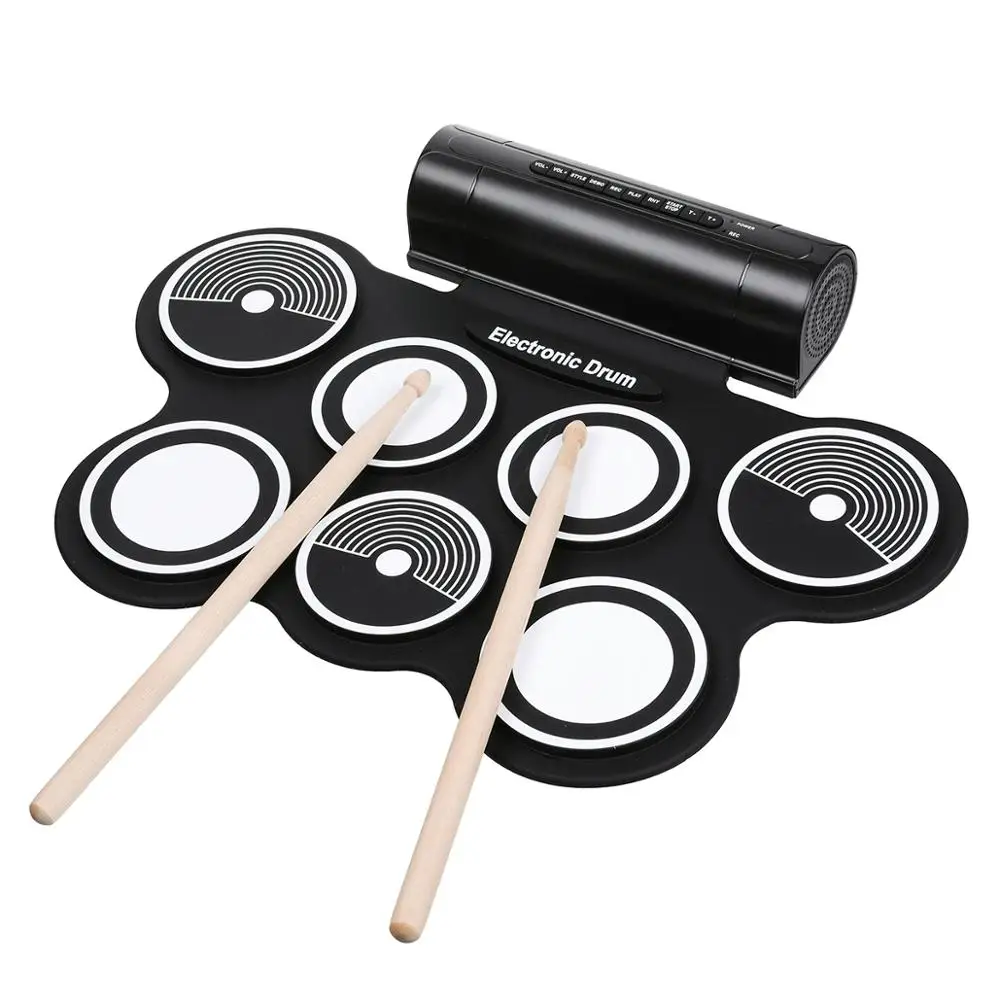 

Electronic Drum Digital USB Pads Roll up Drum Set Silicone Electric Drum Pad Kit