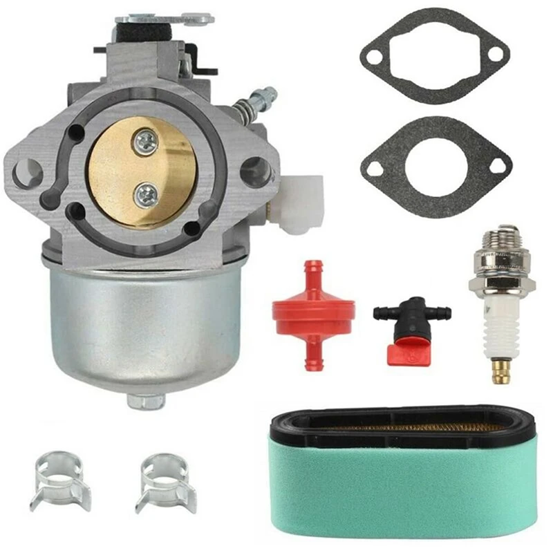 699831 Carburetor with Air Filter Kit for Briggs & Stratton 283702 283707 284702 Lawn Mower Engines