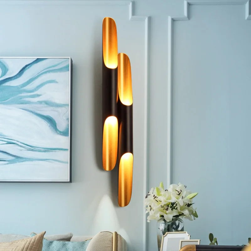 

Replica Coltrane wall light lamp LED E27 bulb fixture fitting gold black modern foyer nordic Europe wall lamp light
