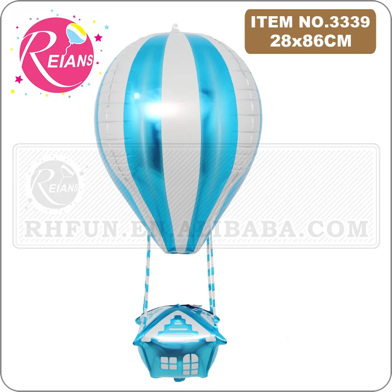34 inch 4D hot air balloon shape aluminum foil Helium balloon mall opening birthday wedding party decoration balloon suppliers