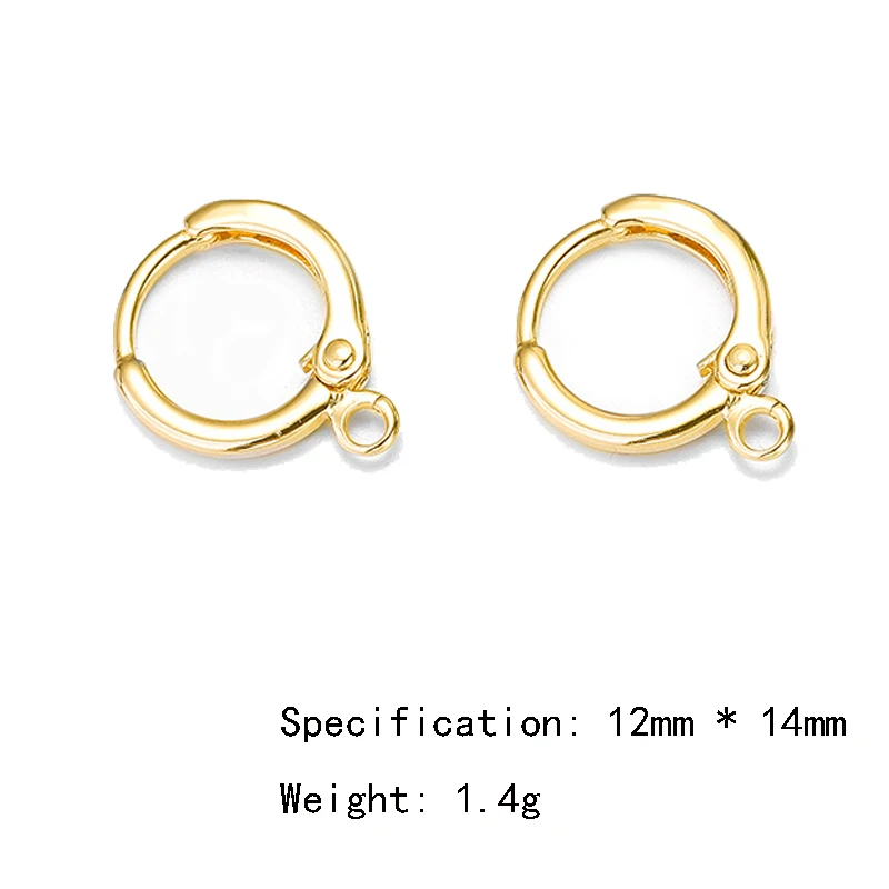 Peixin 10pcs/lot 14x12mm brass jewelry earrings hook DIY earrings handmade charm tassel earrings wholesale jewelry findings