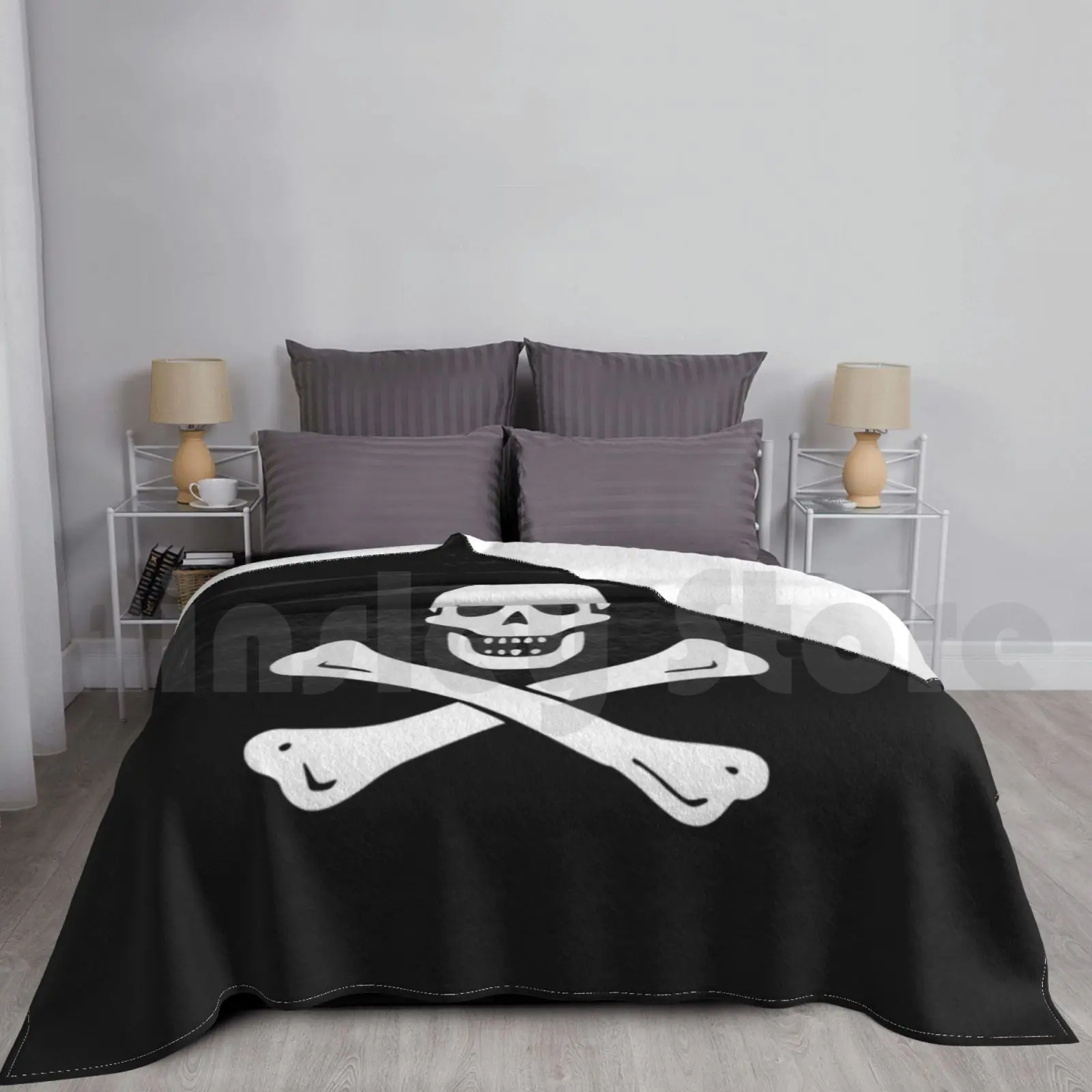 

Pirate 1 Blanket For Sofa Bed Travel Pirate Skull And Crossed Bones Pirate Pirate Skull And Crossed Bones Pirate