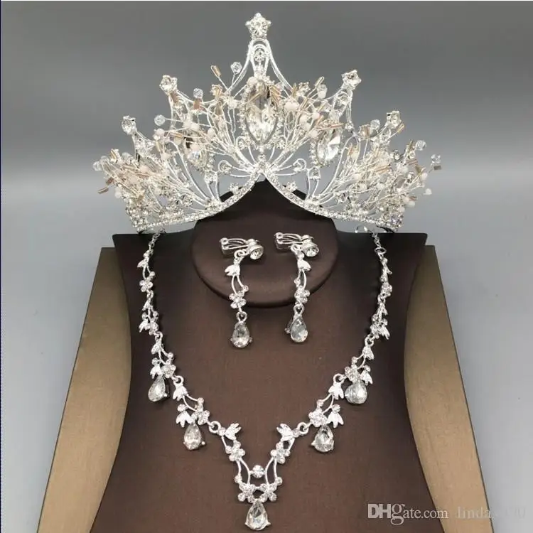 Luxury Princess 2021 Wedding Bridal Tiara Rhinestone Head Pieces Crystal Bridal Headbands Hair Accessories Gold Silver