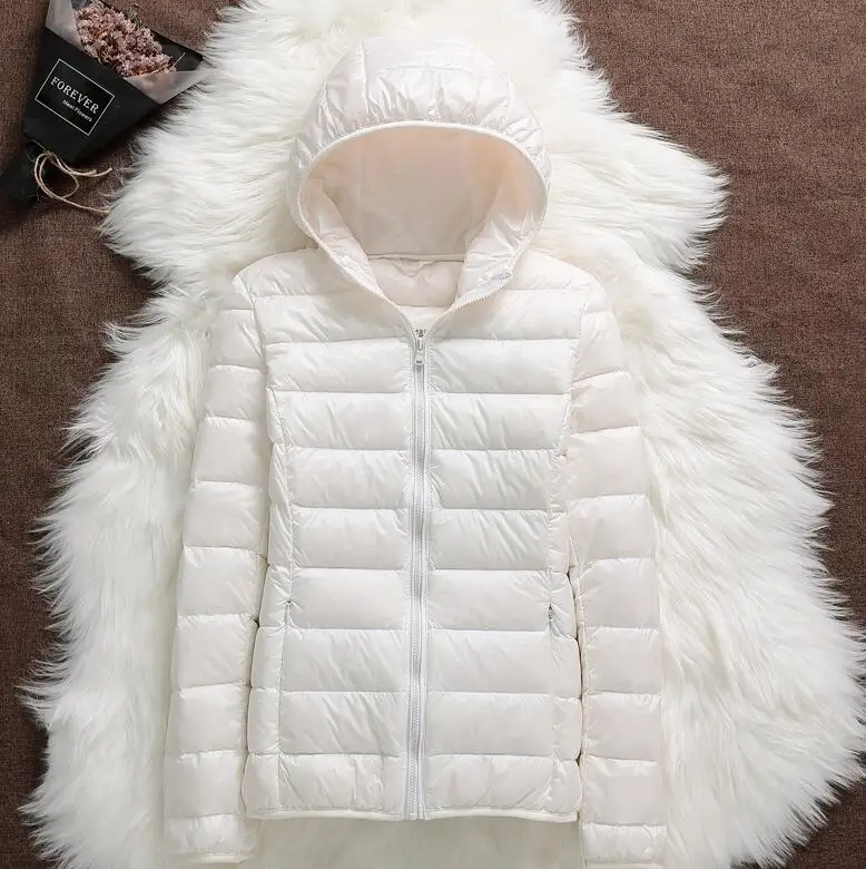 Winter Women Ultralight Down Jacket Female Waterproof Outwear Hooded Parka White Duck Down Jacket Plus Size 4XL Warm Coat Parkas