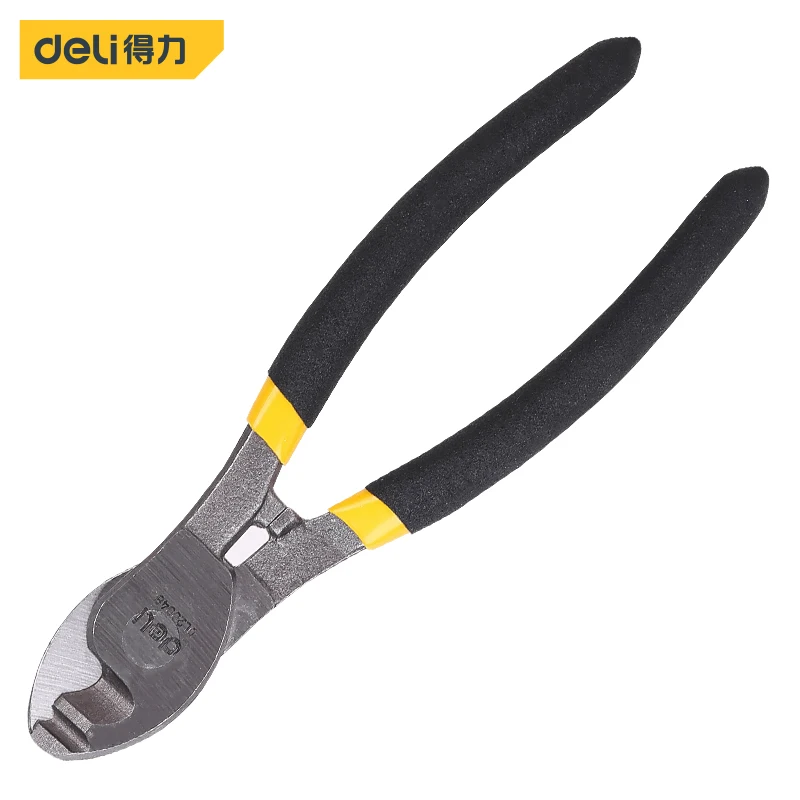 

deli 6 Inch Cable Shear Cable Cutter Electric Wire Cable Wire Stripper Cutting Plier Hand Tools Multifunctional Scissors