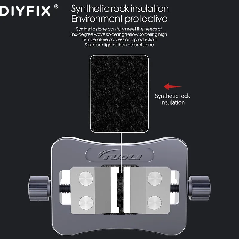 DIYFIX-TL-15A Universal IC, accesorio para quitar pegamento, Flexible, tamaño BGA 1,5-2,0mm, para iPhone, soporte de reparación de soldadura de placa base