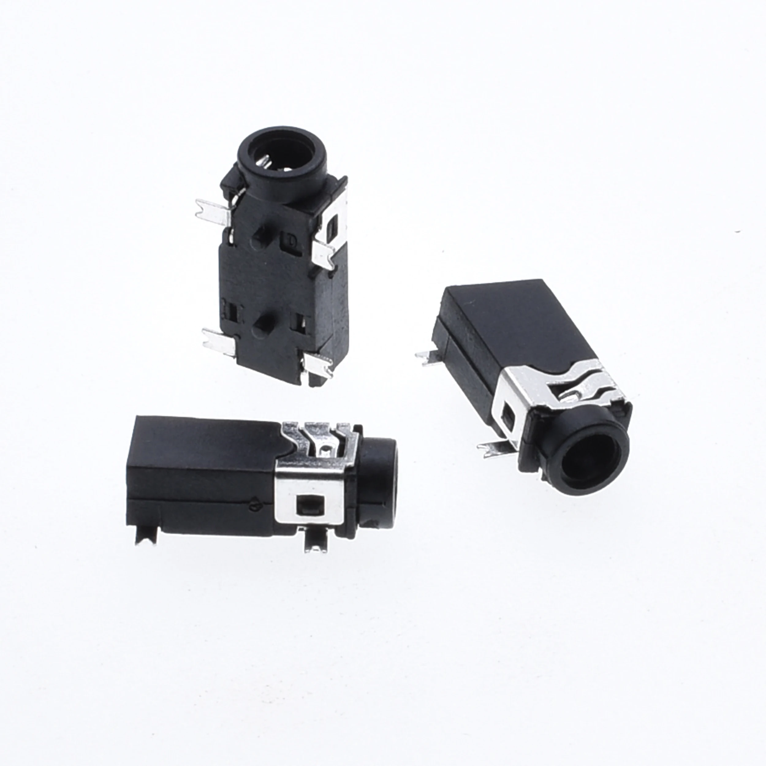 Conector de áudio dip, conector de entrada de áudio de alta qualidade, conector térmico de quatro pernas com encaixe pcb de 2.5mm e 4 polegadas com 10 peças