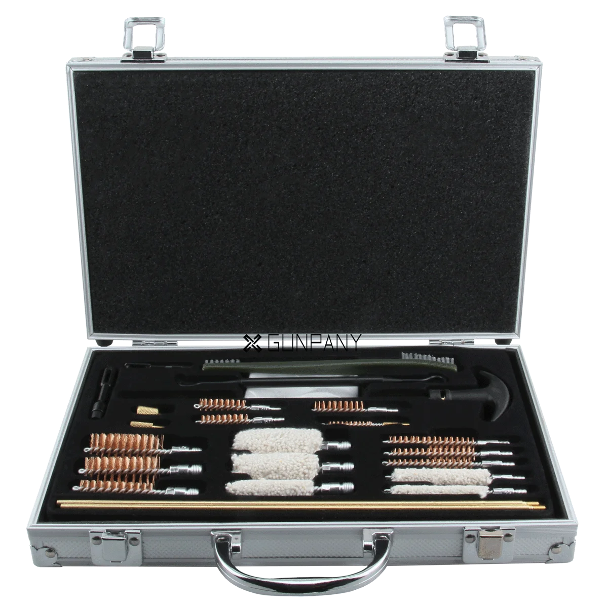 Vector Optics Gun Barrel Cleaning Kit Brushes Set Aluminum Tool & Case for Rifles Hanguns Shotguns