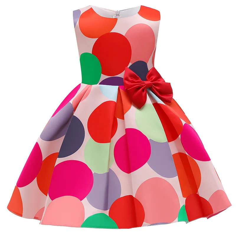 Baby Meisjes Bloem Gestreepte Jurk Voor Meisjes Bloemen Wedding Party Jurken Kids Prinses Kerst Jurk Kinderen Meisjes Kleding