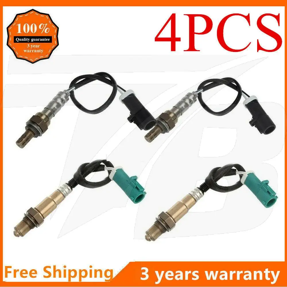 

4pcs Oxygen O2 Sensor for Lincoln MKZ MKX 3.5L Ford Edge Fusion 3.5L Mazda CX-9 3.7L Upstream + Downstream 4 Wires Lambda