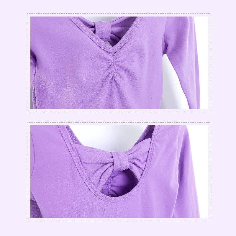 女の子バレエドレス体操レオタード長袖社交ダンスドレス/ショートバレエチュチュ子供のパフォーマンススーツ