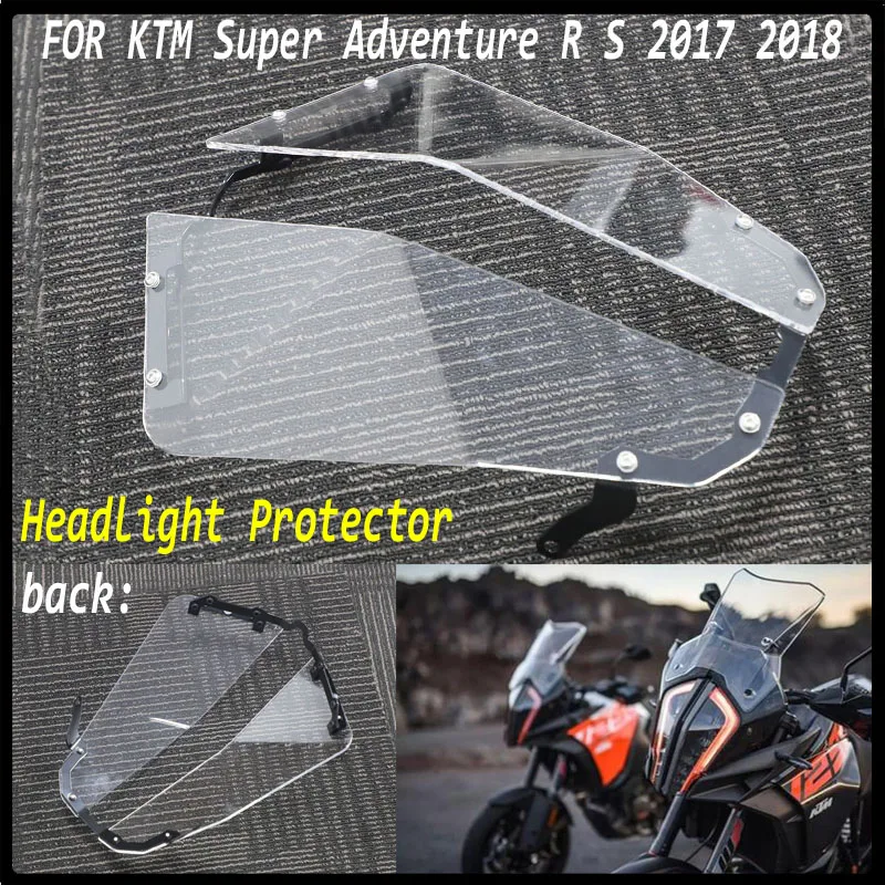 Transparent Headlight Guard Headlight Protector FOR 1290 super ADV R S 1290 super adventure S R 2017 2018 2019 2020 2021