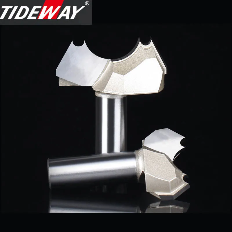 Priel Professional Grade Doppel Arc Holzbearbeitung Slot Fräser Gravur Wolfram Stahl Holz Trimmen Bit CNC Router Bit