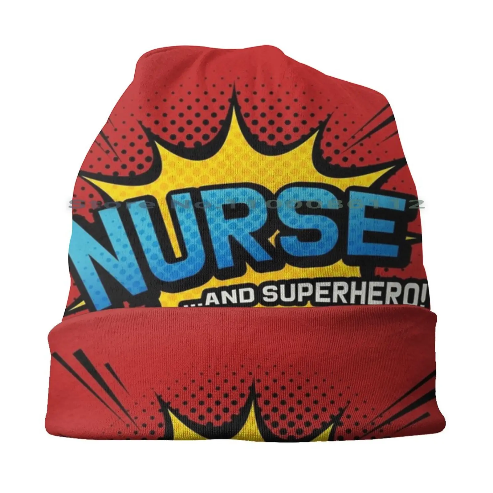 Nurse & Superhero-Comic Book Style Bucket Hat Sun Cap Essential Worker Social Distancing Quarantine 19 Nhs Health Worker Carer