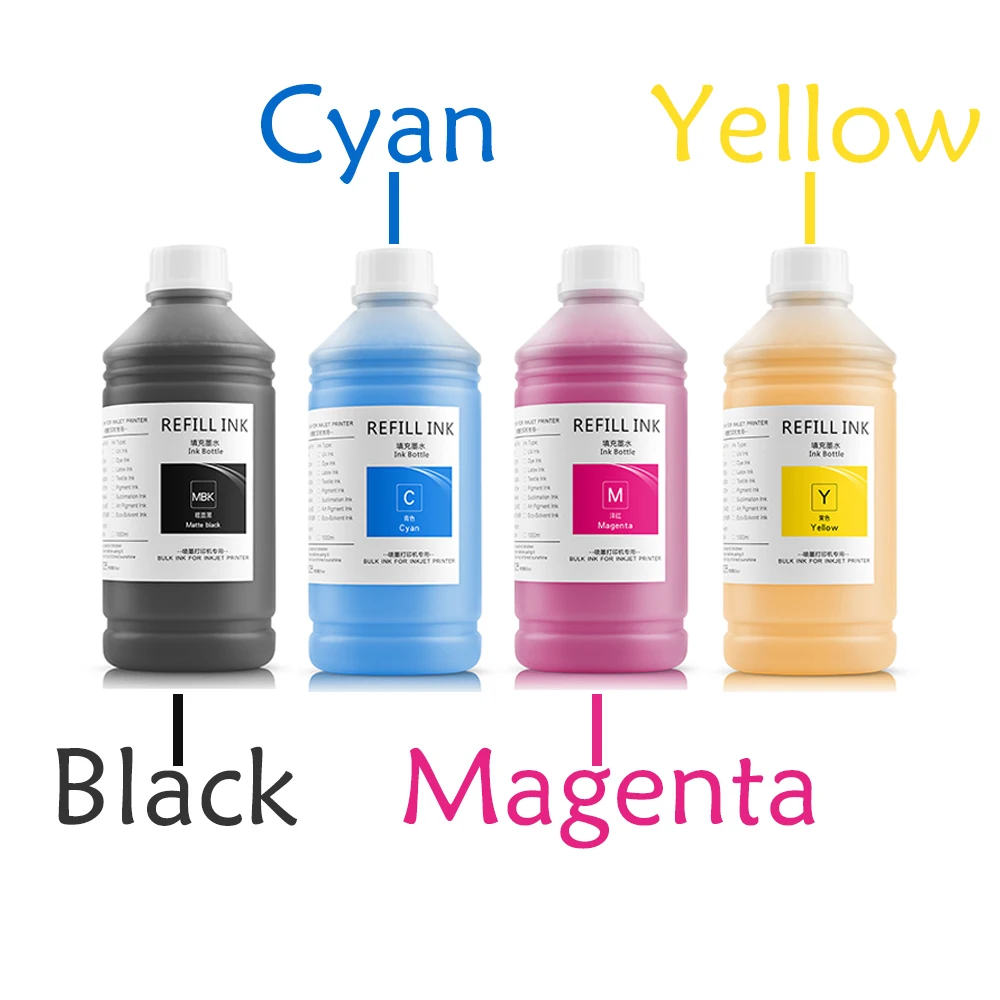 OCINKJET For HP 973 973XL Refill Pigment Ink 4 X 1000ML Cartridge Compatible For HP Pagewide 352DW 452DW 552DW 377 477 577DW