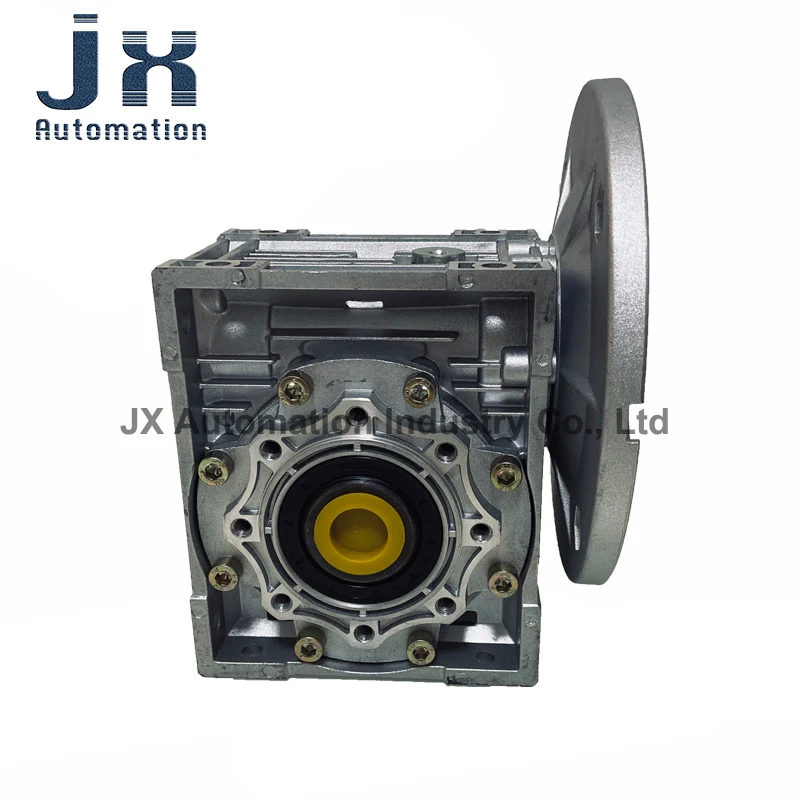 Redutor de engrenagem sem-fim NMRV63-90B14 furo do eixo de saída 25 teclas 8 taxa de velocidade 1:80 redutor RV para motor assíncrono trifásico de 1,5KW