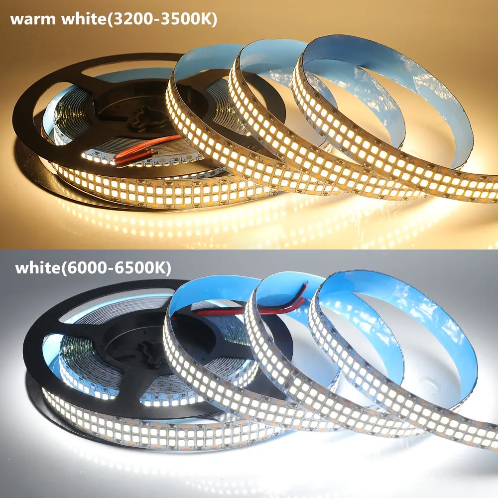 12V LED Strip Light SMD 2835 120/240/480LEDs/m Diode Tape IP21 IP65 IP67 Waterproof Flexible LED Ribbon Rope for Room Decor 5M