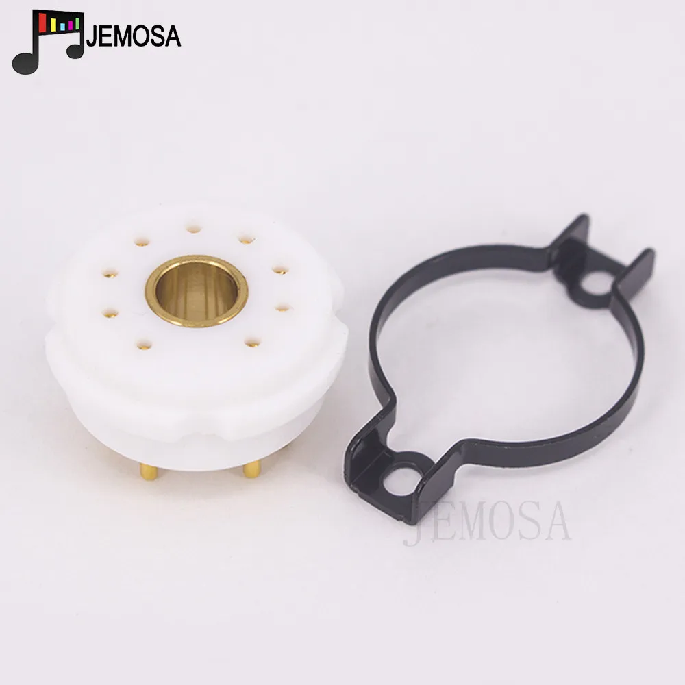9PIN Tube Socket Valve Base EIZZ High end Magnoval PTFE For WE34 WE429 8233 6S45P WE418A Vacuum Tube Audio Vintage Amplifier