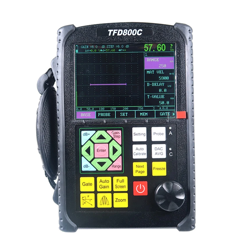 

TFD800C Ultrasonic Flaw Detector High quality Portable Digital Ultrasonic Flaw Detector Tester Automated Calibration 110-220V