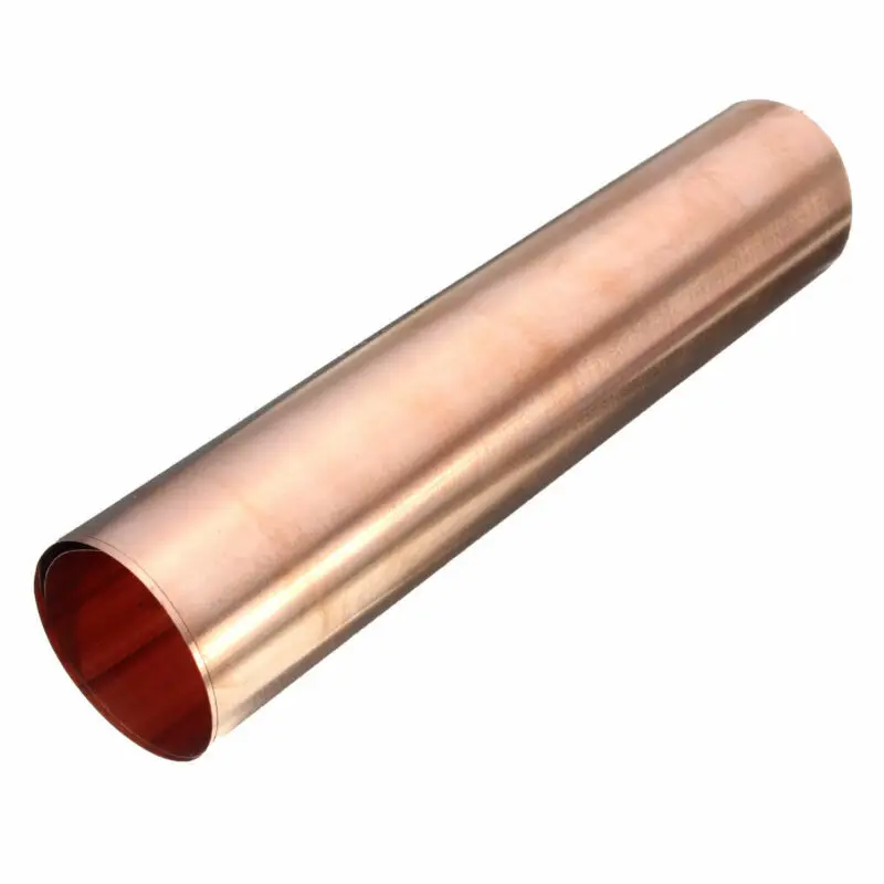 1pcs 0.2~0.01 Thickness 99.9% Pure Copper Cu Metal Sheet Foil Plate Length 100mm~500mm