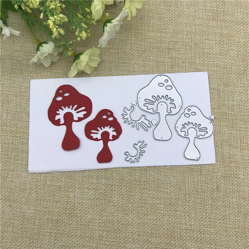 Mushroom Metal Cutting die keychain shaker Heart Paper Key Chain Scrapbook Paper Craft Card Punch Art Knife Cutter