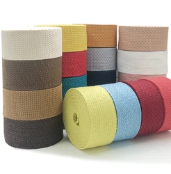 New 3 Yards 32mm Canvas Ribbon Belt Bag Cotton Webbing Polyester/Cotton Webbing Knapsack Strapping Sewing Bag Belt Accessories