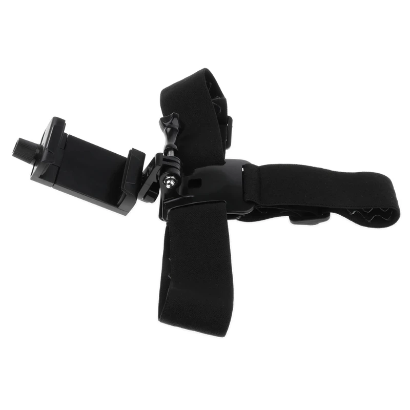 Head-Mounted Mobile Phone Holder,First-Person View Video Outdoor Live Shooting Bracket with Clip for Phones/Action Cam