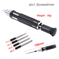 RC parts 4 in 1 1.5mm 2.0mm 2.5mm 3.0mm Hex Screwdriver Metal Tool Kit Set for RC Helicopter Car Airplane Drone Aircraft