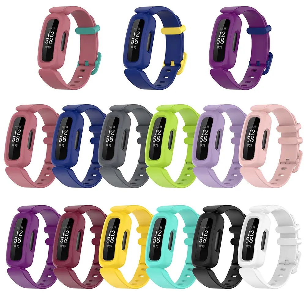 for Fitbit Ace3/Fitbit Inspire2 Watch Replacement Part Adjustable Watch Strap Colorful Watch Band Belt