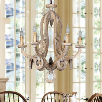 nordic design wood chandelier lighting lustre led suspension luminaire industrielle art deco chandeliers vintage home decor