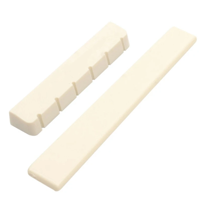 Guitar Bone Bridge Saddle Nut Set 6 Strings Classical Guitar Buffalo Bone Guitarra Replacement Parts