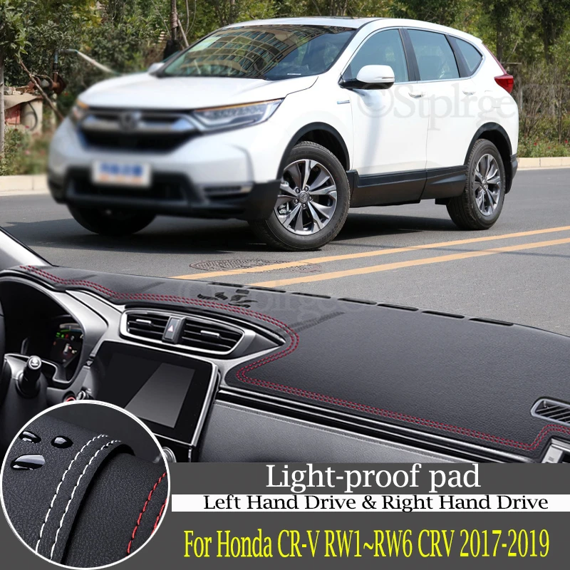 High-quality leather instrument panel protection pad and light-proof pad for Honda CR-V CRV 2017-2019 car styling accessories