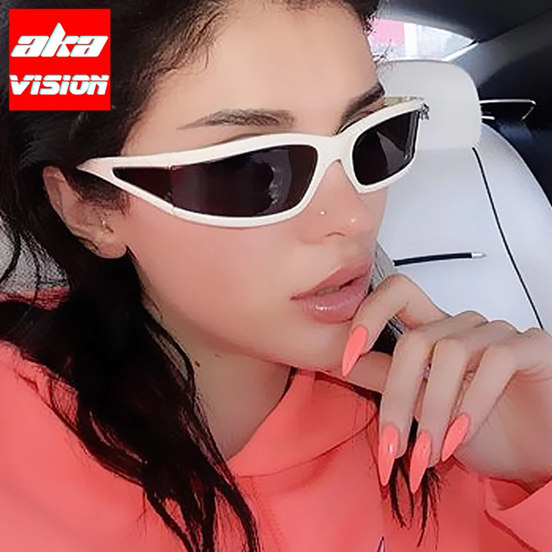 

AKA VISION 2023 Punk Sunglasses Women Square Vintage Glasses Women/Men Luxury Brand Eyewear Shades for Women Lentes De Sol Mujer