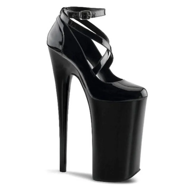 Zapatos de alta calidad para mujer, calzado de boda, sexy, para discoteca, 20cm, stiletto, plataforma impermeable, 10CM, talla grande 3-16