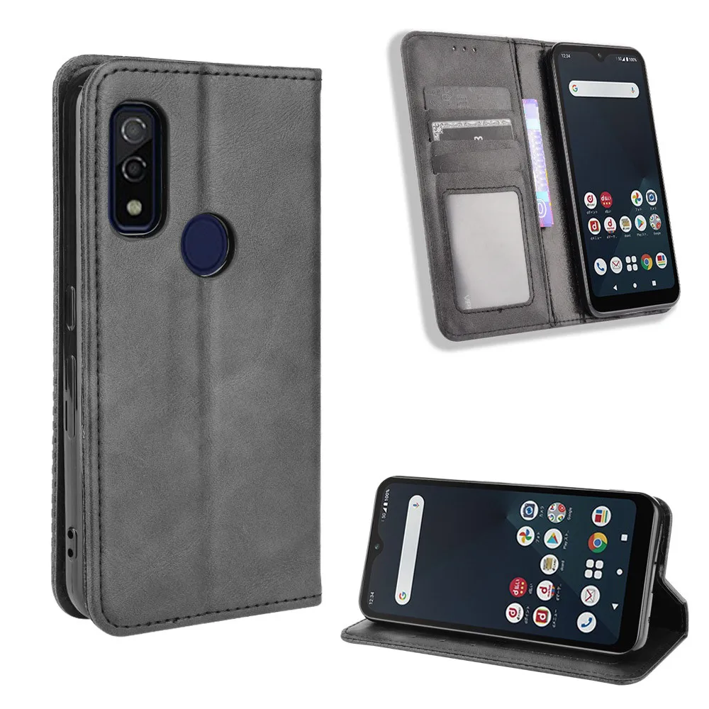 For Fujitsu Arrows WE Case Luxury PU Leather Wallet Magnetic Adsorption Case For Fujitsu ArrowsWE F-51B Phone Bags