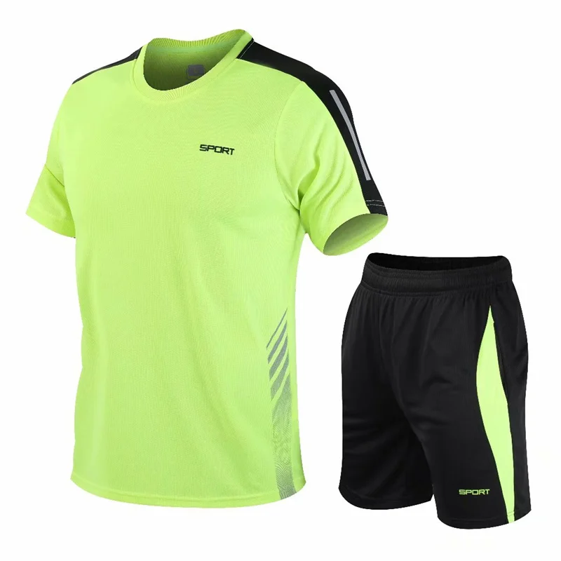 Running Tracksuit for Men Gym Fitness Exercise Sports Suit quick-drying Jogging Sports Wear