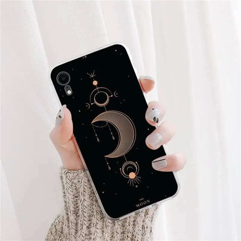 Yinuoda Witches moon Tarot Mystery Totem Phone Case for iPhone 11 12 13 mini pro XS MAX 8 7 6 6S Plus X 5S SE 2020 XR case