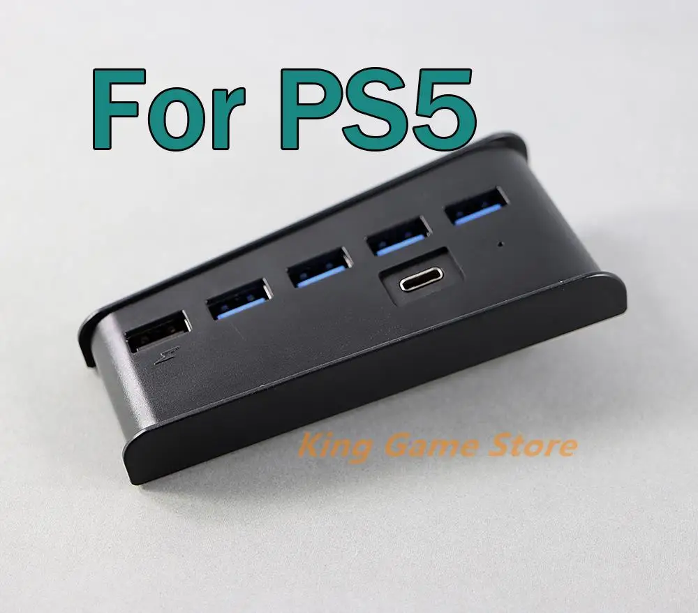 

1pc 6 in 1 Ports USB Hub For PS5 USB Splitter Expander Hub Adapter with 5 USB A + 1 USB C Ports for PS5 Digital Edition Console