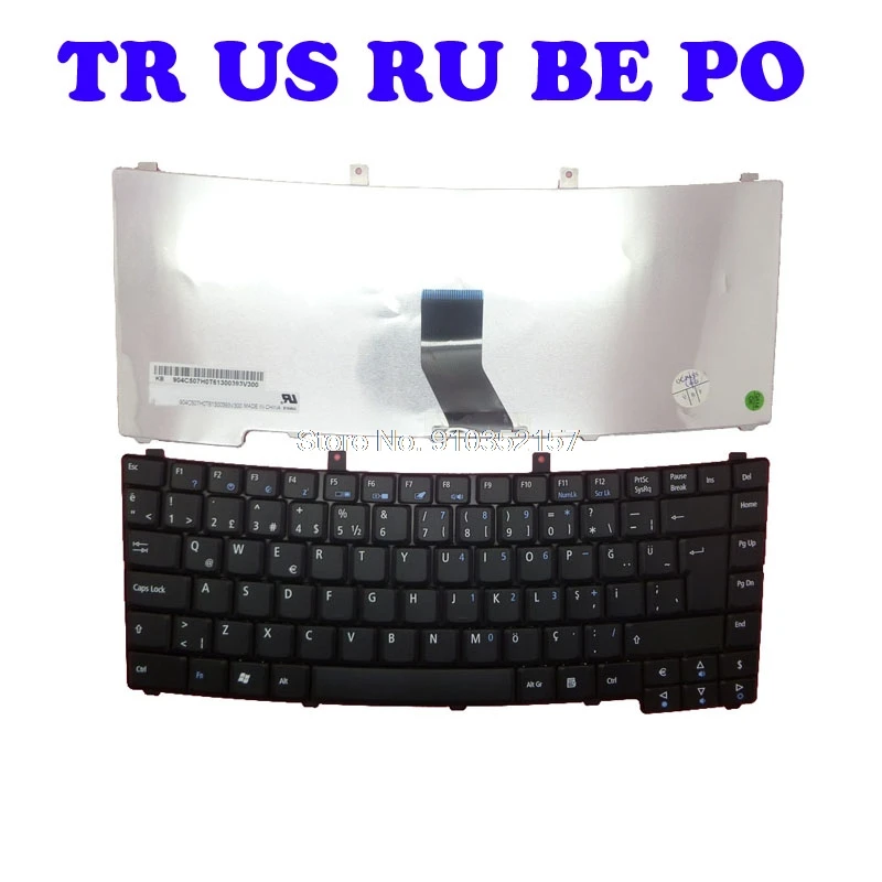 PO Keyboard For ACER TM2300 MP-05016C0-442 9Z.4C507.H1A 9Z.4C507.H06 9Z.4C507.H0R MP-05016TQ-442 MP-05016B0-442 MP-05016P0-442