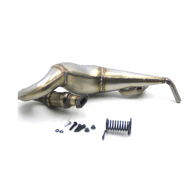 Metal Exhaust Pipe Kit for 1/5 Losi 5ive-t Rovan LT King Motor X2 QL FID RACING TRUCK RC CAR PARTS