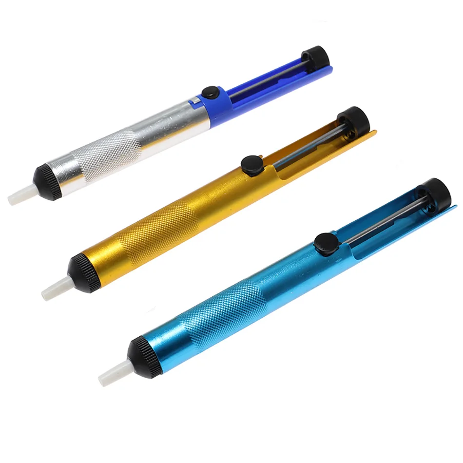 1pcs Hot Aluminum Metal Desoldering Pump Suction Tin Removal Vacuum Iron Soldering Sucker Pen Desolder Tools