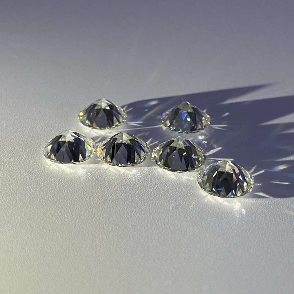 6mm-12mm Perfect Old European Cut White D VVS1 Round GRA Moissanite Diamond On Sale