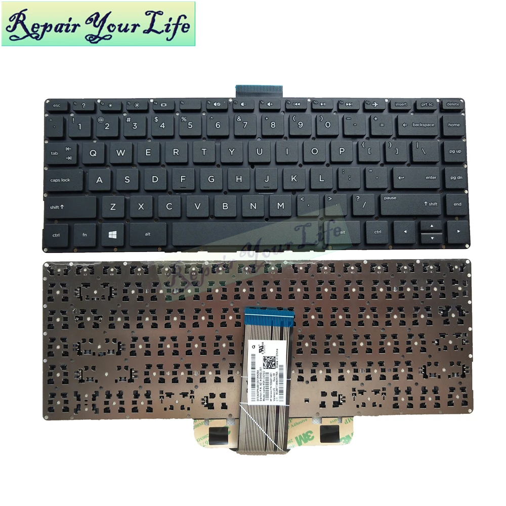 

laptop keyboard for HP Pavilion 13-s 13t-s000 x360 13-s104la 13-s151la US English Standard black new 926601-001 9Z.NC9SQ.201