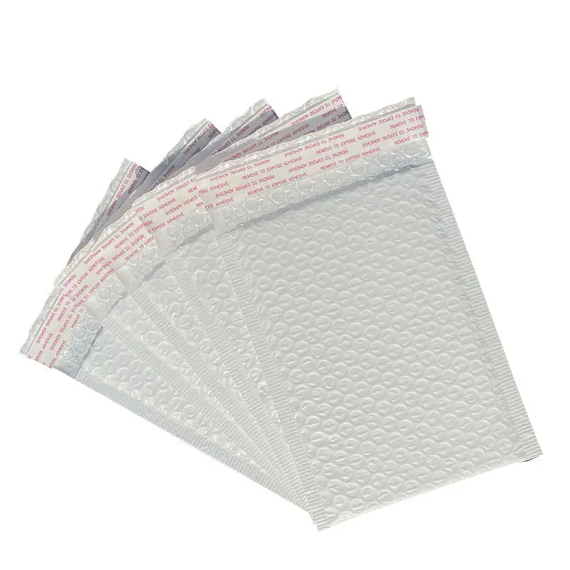 20Pcs White Pearlescent Film Bubble Envelope Bag Shockproof Moisture-proof and Pressure-proof Storage and Transport Bag