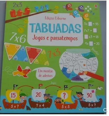 

Parent Child Kids Portuguese Book Early Education Maths Knowledge Hardcover Exercise Libros Book Age 6 up