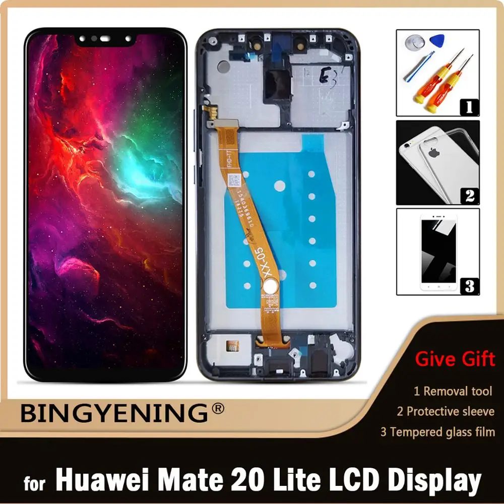 Original For Huawei Mate 20 Lite LCD Display Screen Touch Digitizer Assembly For Huawei Mate 20Lite SNE LX1 LX2 LX3 With Frame