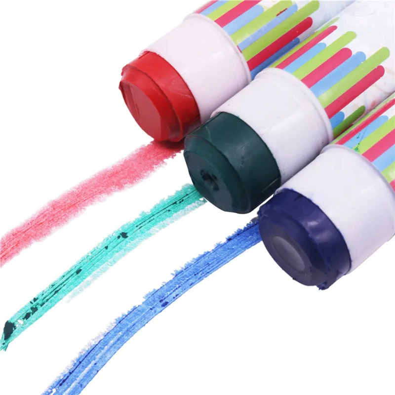 1 Pcs Large Capacity Mark Mark Crayons green blue red Solid colored sticks Oil brush Student coloring pen