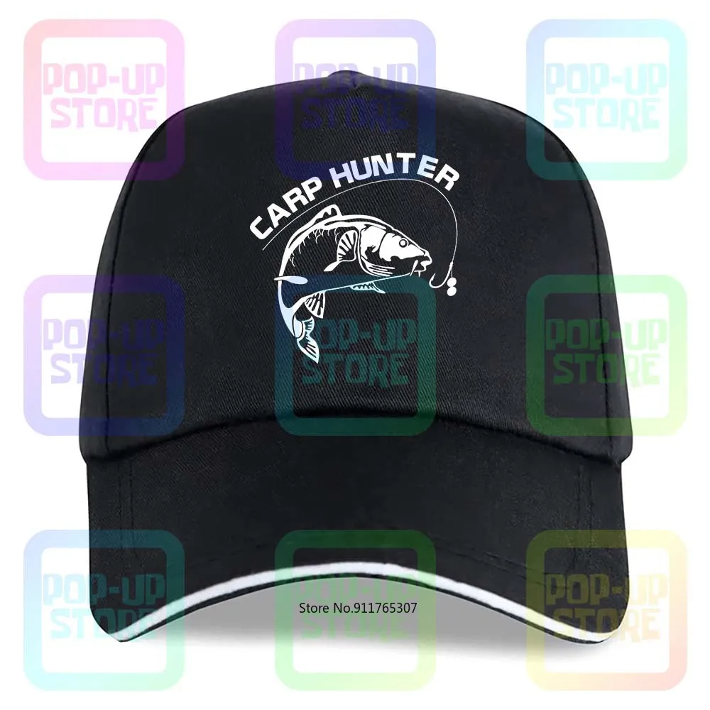 Carp Hunter Fisherman Angler Adult Fish Carp Coarse Black Style Cotton Truck Driver caps Baseball Cap For Men&Women